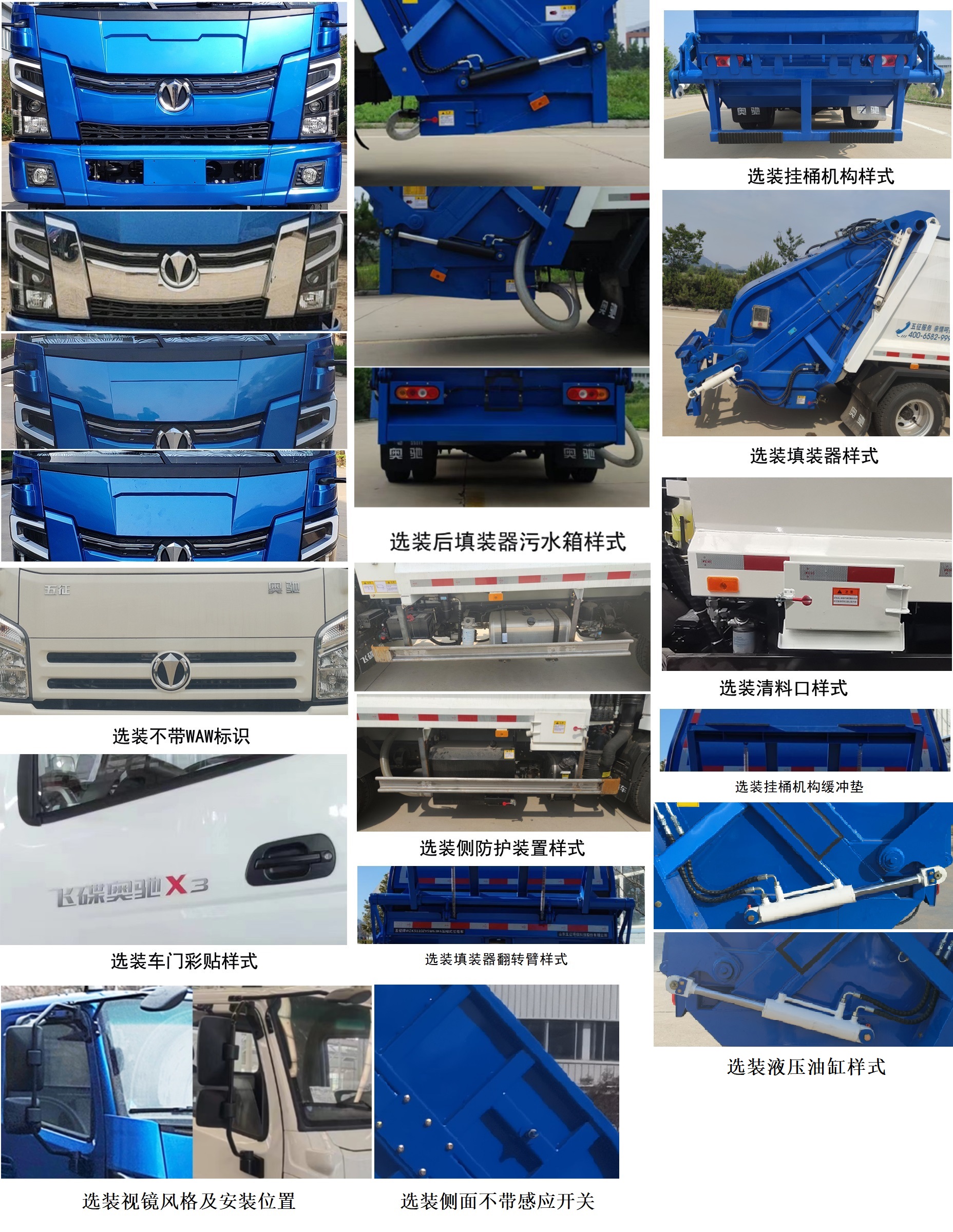 五征牌WZK5110ZYSW63K6壓縮式垃圾車公告圖片
