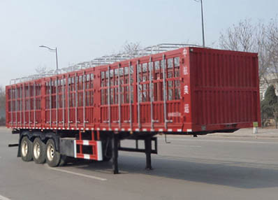 兰田牌13米30.7吨3轴仓栅式运输半挂车(JLT9380CXY)
