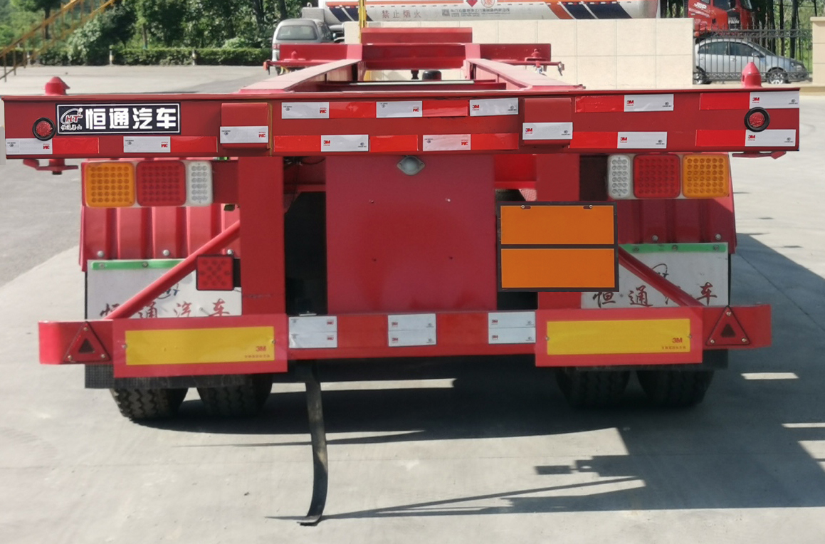 恒通梁山牌CBZ9404TWYE危险品罐箱骨架运输半挂车公告图片