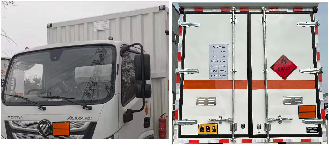 勤宏牌SQH5092XRQB6MA易燃气体厢式运输车公告图片