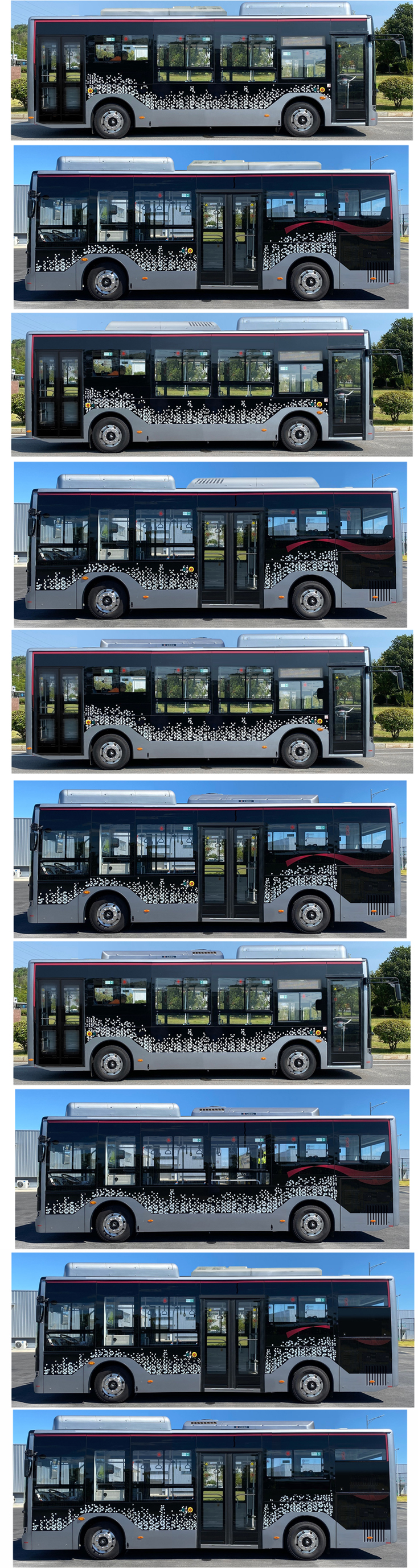 纯电动低地板城市客车图片