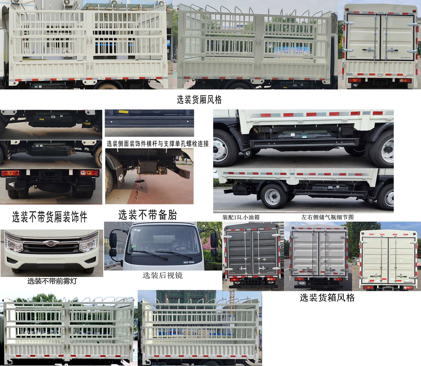 福田牌BJ5035CCY4JC7-30倉柵式運(yùn)輸車公告圖片