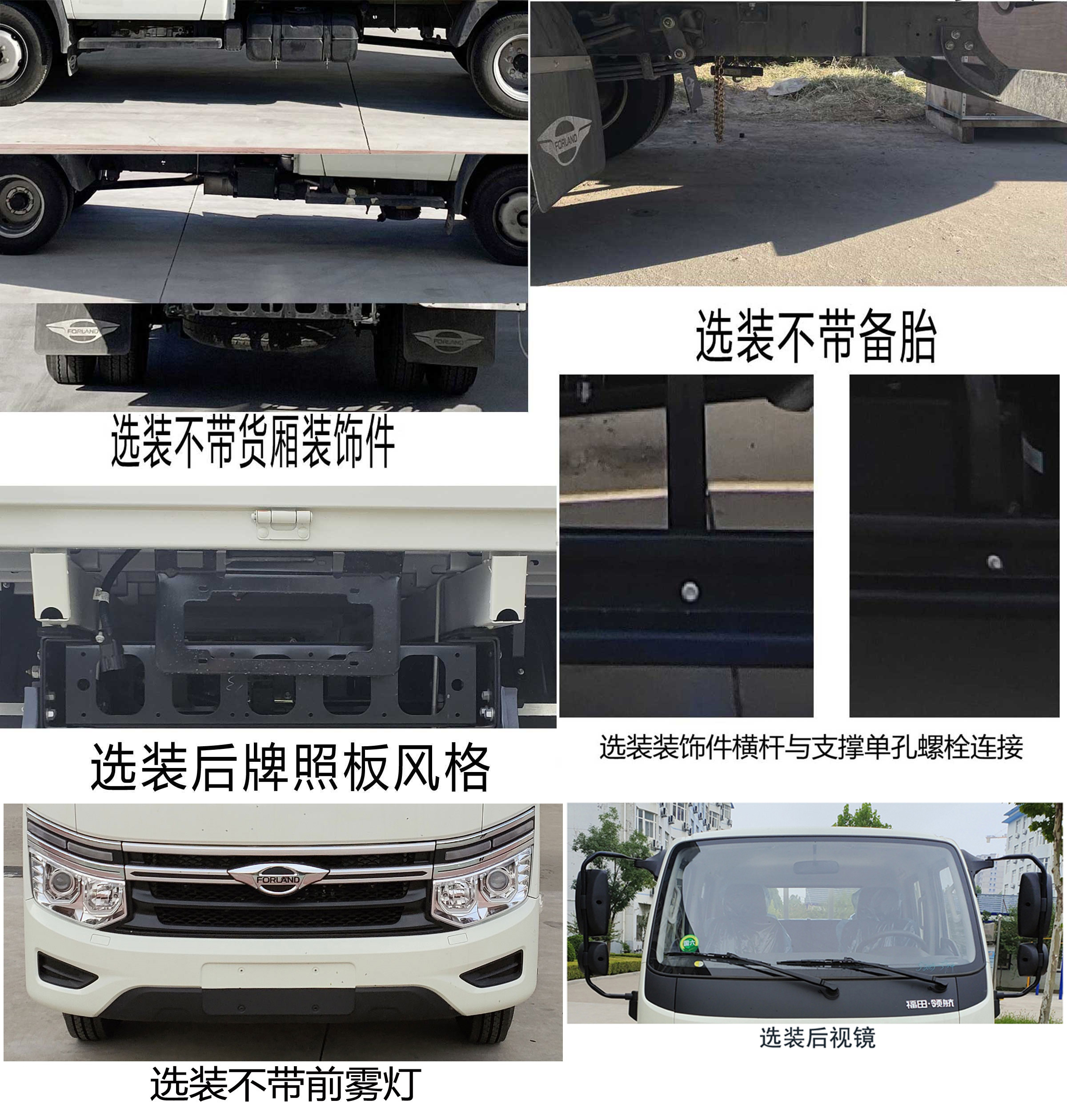 BJ1035V4AV6-25 福田牌144马力单桥汽油3.2米国六载货汽车图片