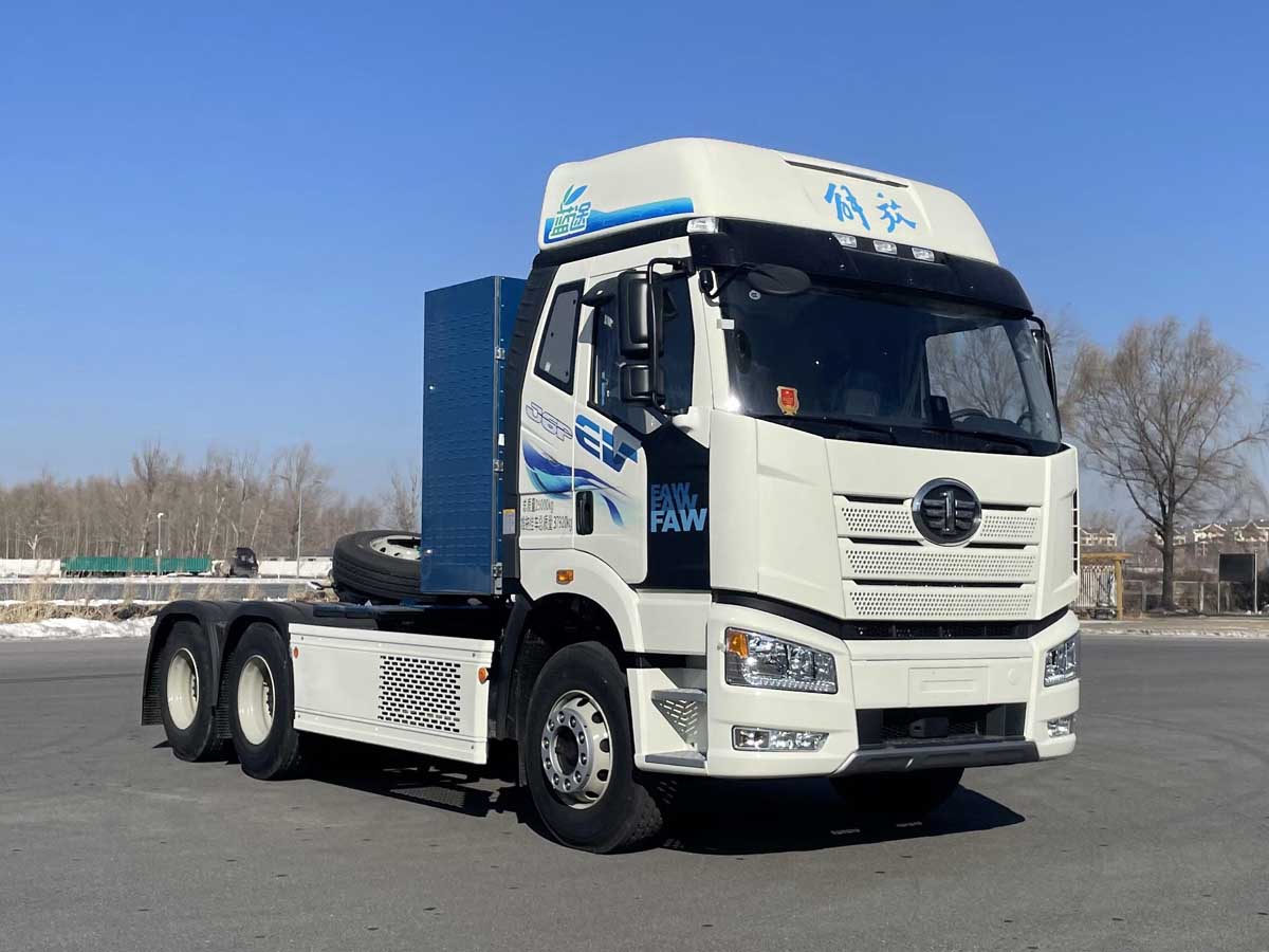 解放牌 571马力 纯电动半挂牵引车(CA4250P66T1BEVA4)