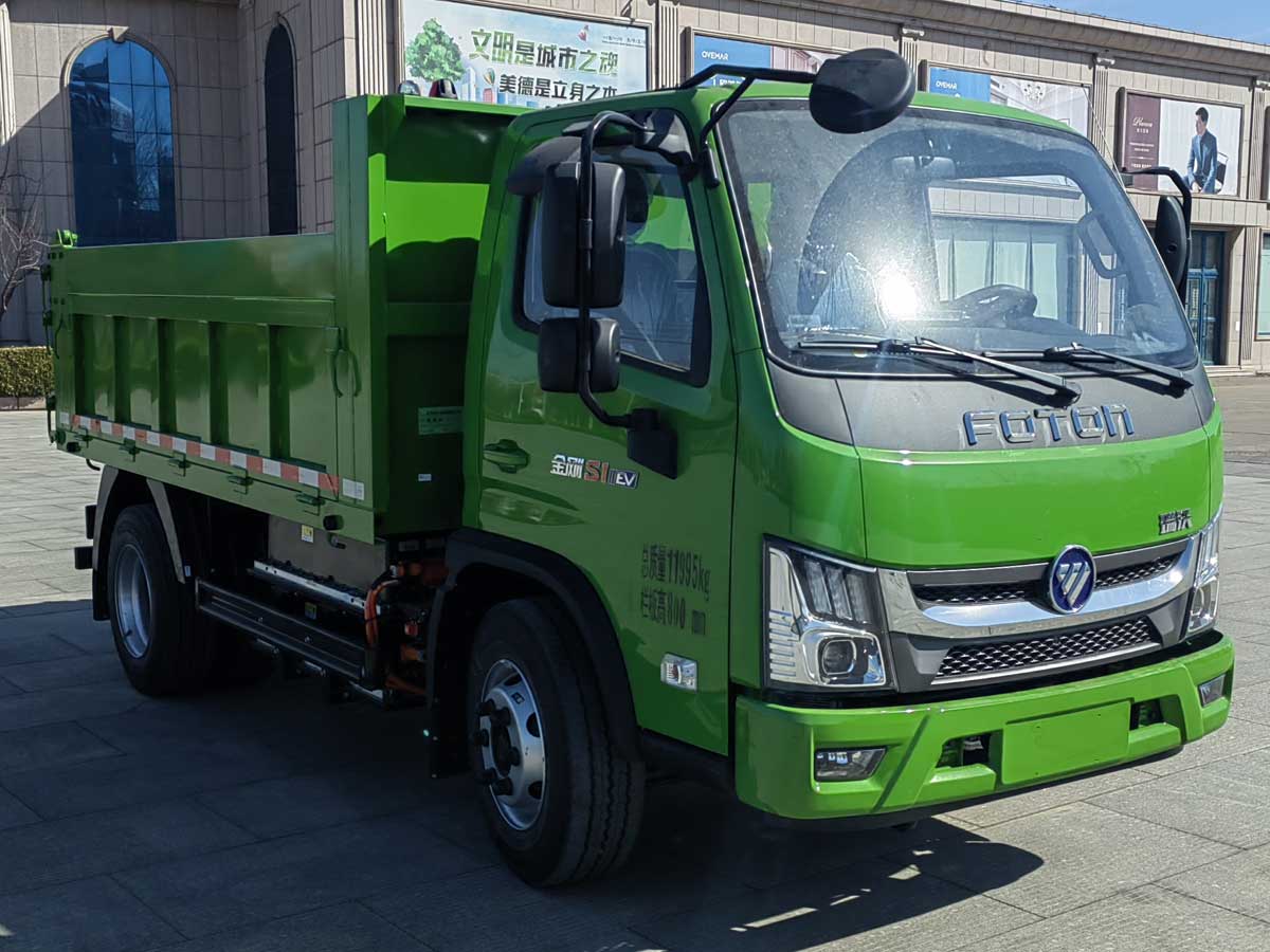 福田牌 252马力 单桥 纯电动自卸汽车(BJ3125EVJA2)
