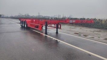 危险品罐箱骨架运输半挂车
