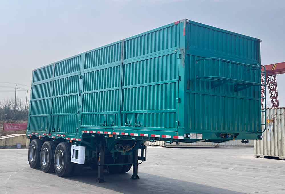 翼翔通牌10米34.7吨3轴厢式运输半挂车(QAT9400XXYE)