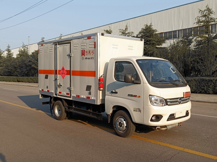 鸿星达牌SJR5032XRQ-M2易燃气体厢式运输车