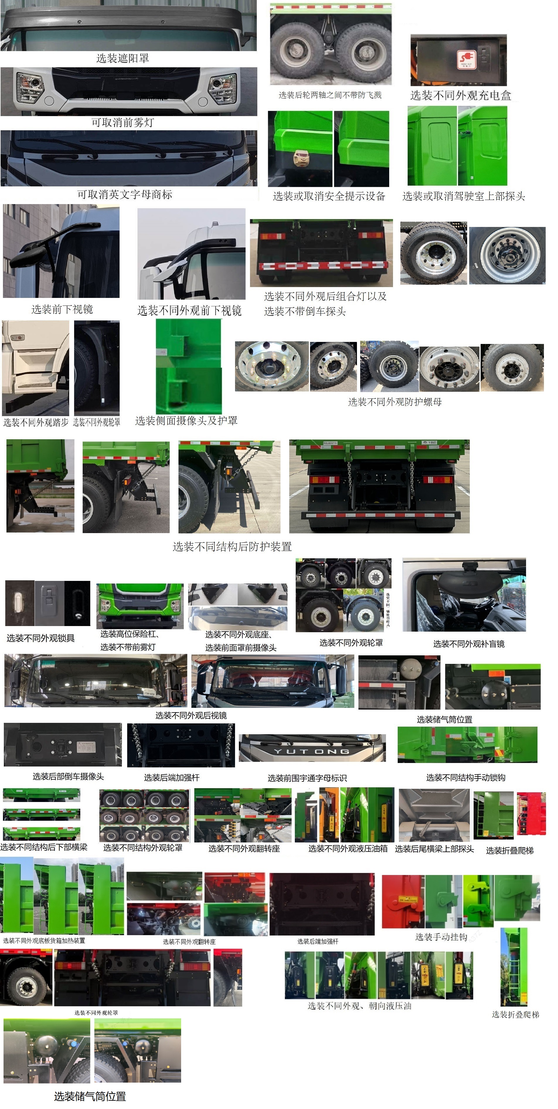 ZKH3312P6BEV51 宇通牌612马力前四后八纯电动8.2米换电式纯电动自卸汽车图片