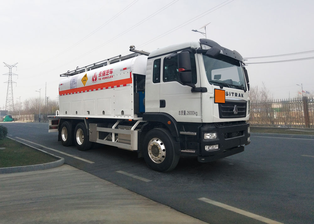 永强牌YQ5260THRCFZ现场混装乳化炸药车