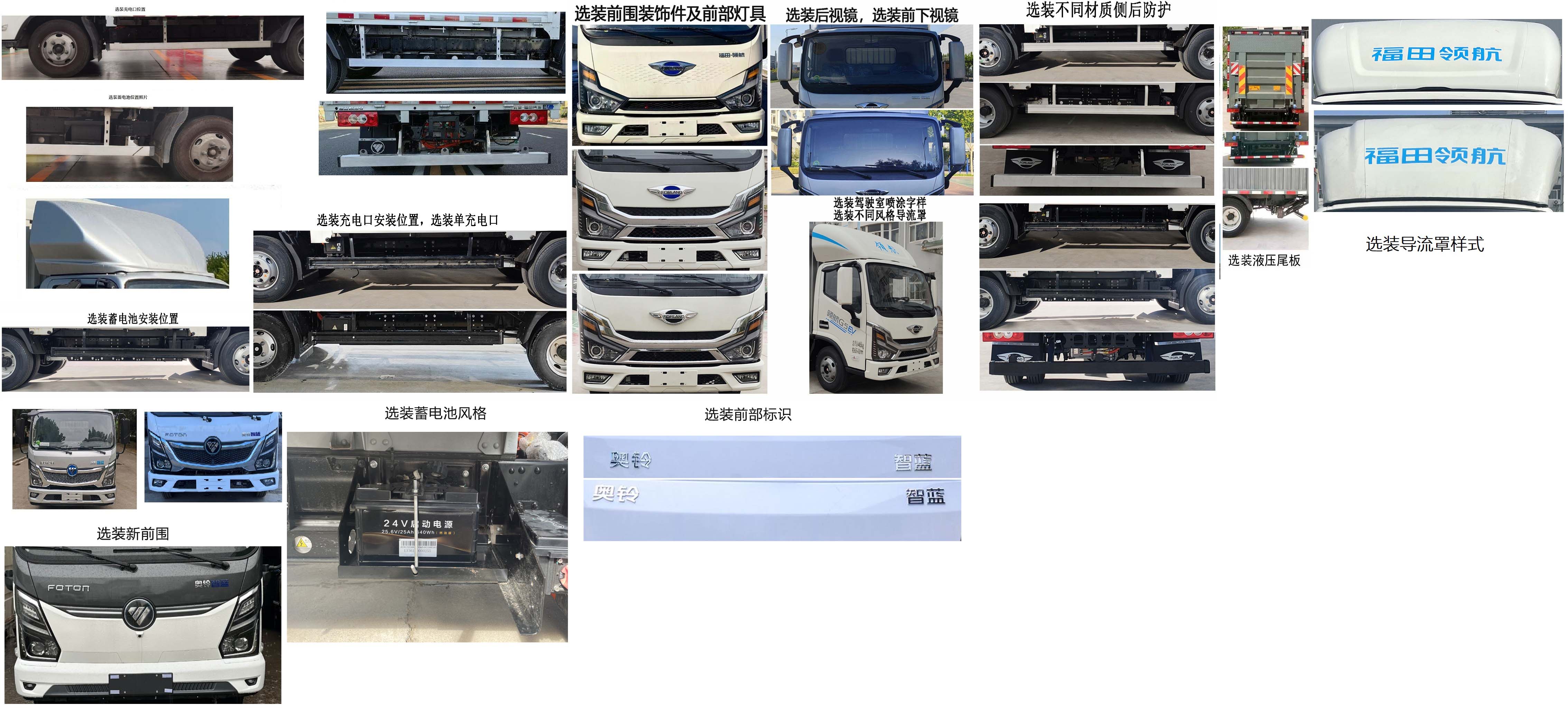 福田牌BJ5045CCYEV12纯电动仓栅式运输车公告图片