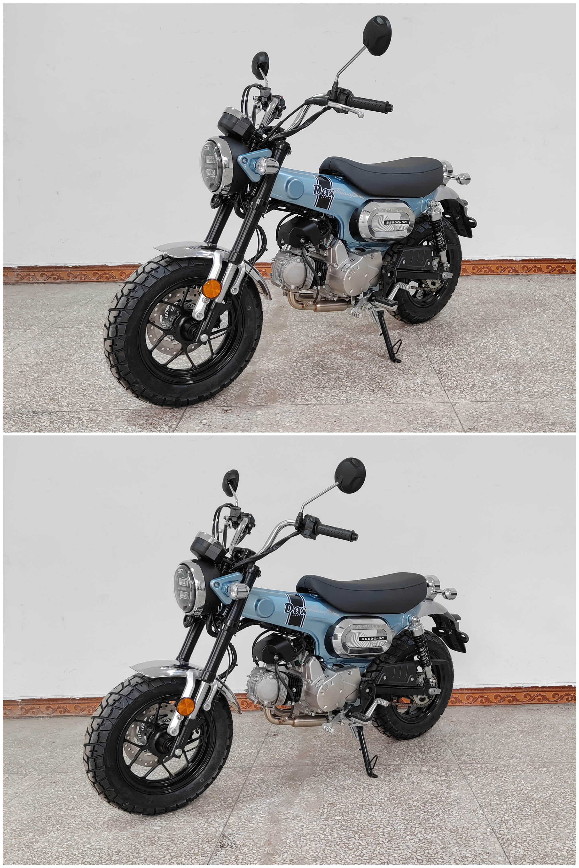 SS50Q-5C 双狮牌50CC汽油前盘式后盘式两轮轻便摩托车图片