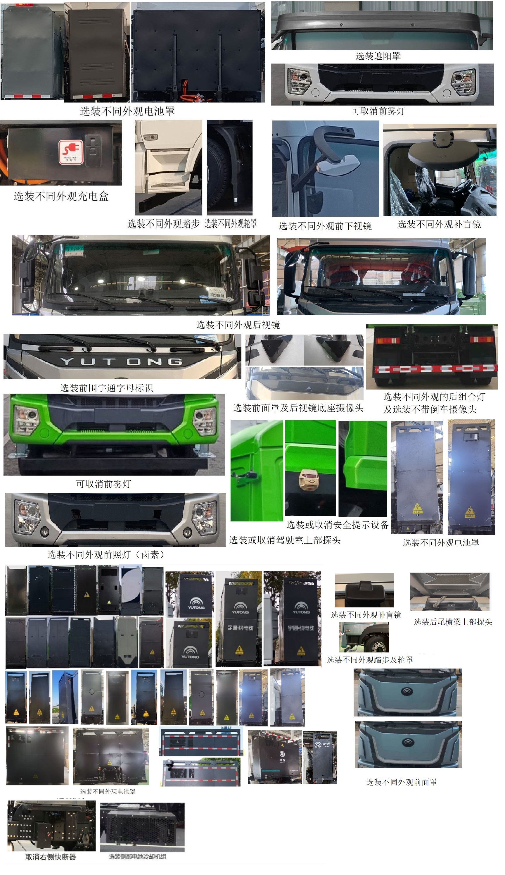 ZKH3312P6BEV50B 宇通牌585马力前四后八纯电动6.5米换电式纯电动自卸汽车图片