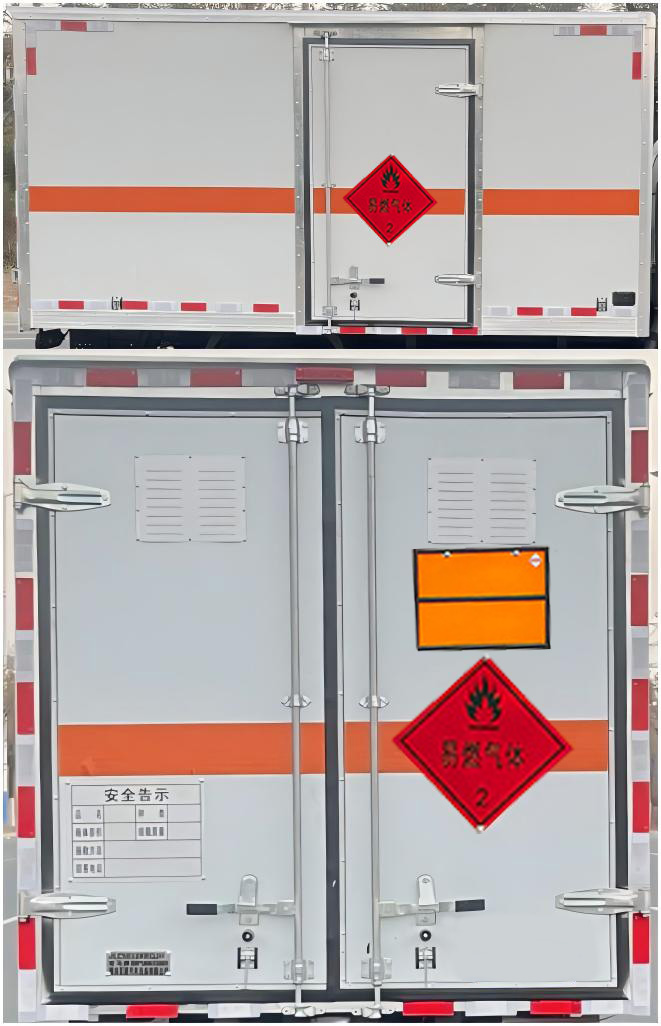 駝馬牌JLC5033XRQJH易燃?xì)怏w廂式運(yùn)輸車公告圖片