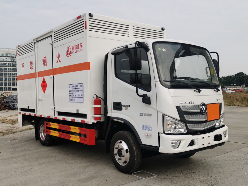 永强牌YQ5040XRQF1易燃气体厢式运输车