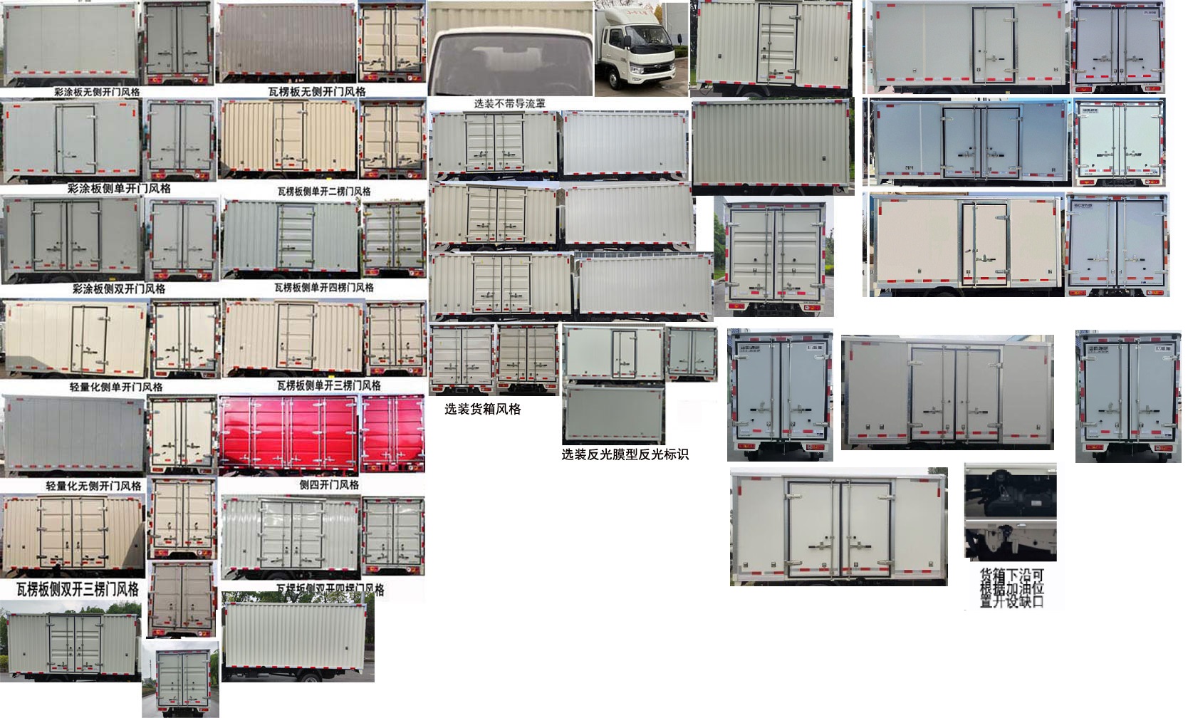 福田牌BJ5035XXY5JV6-30廂式運輸車公告圖片