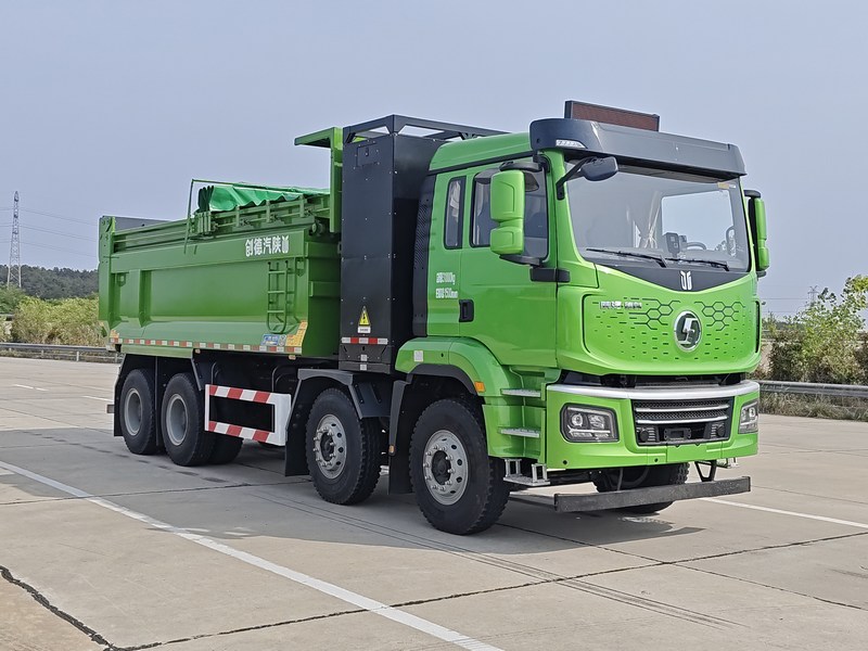 陕汽牌 585马力 前四后八 换电式纯电动自卸汽车(SX3317MF346XSEV6)