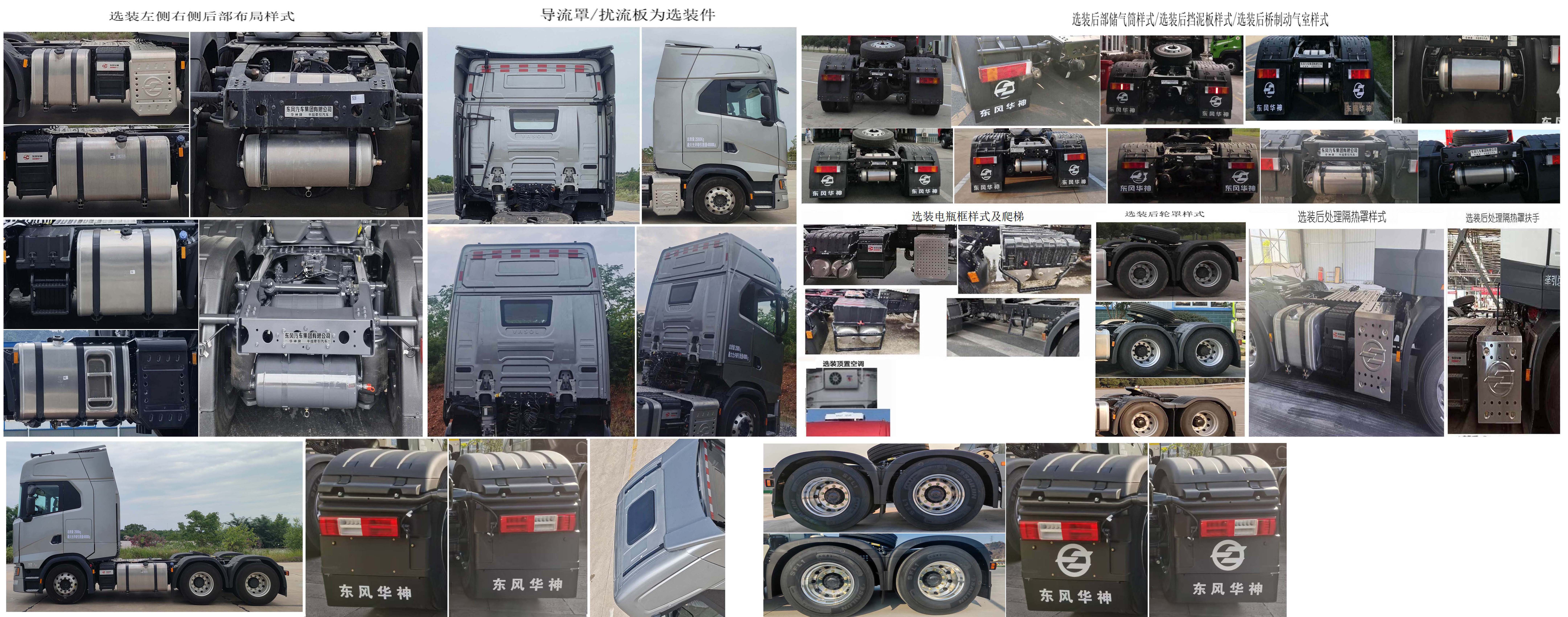 DFD4258GL6D 华神牌581马力后双桥,后八轮柴油国六半挂牵引汽车图片