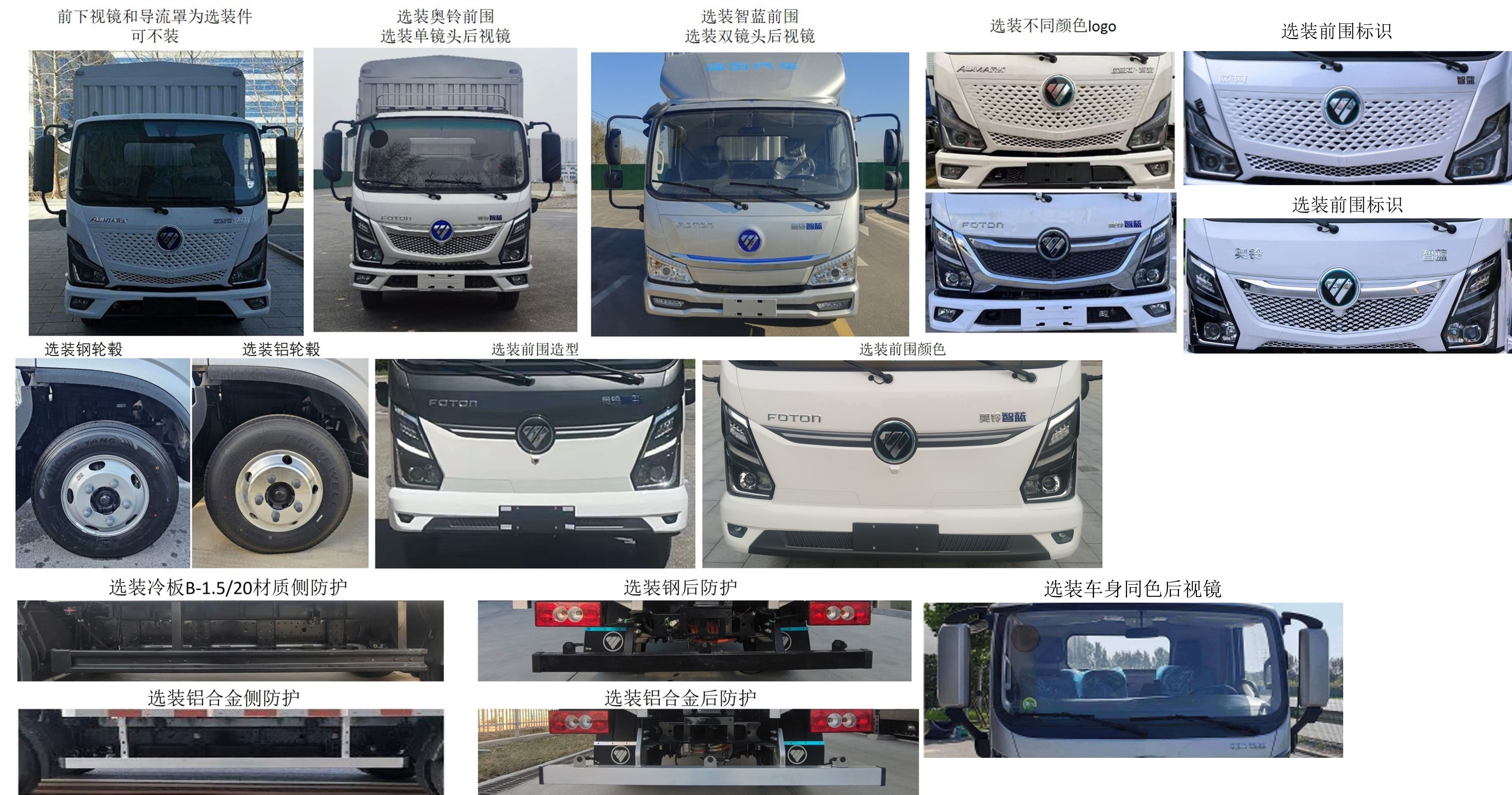 福田牌BJ5040CCYEVZ4純電動倉柵式運輸車公告圖片