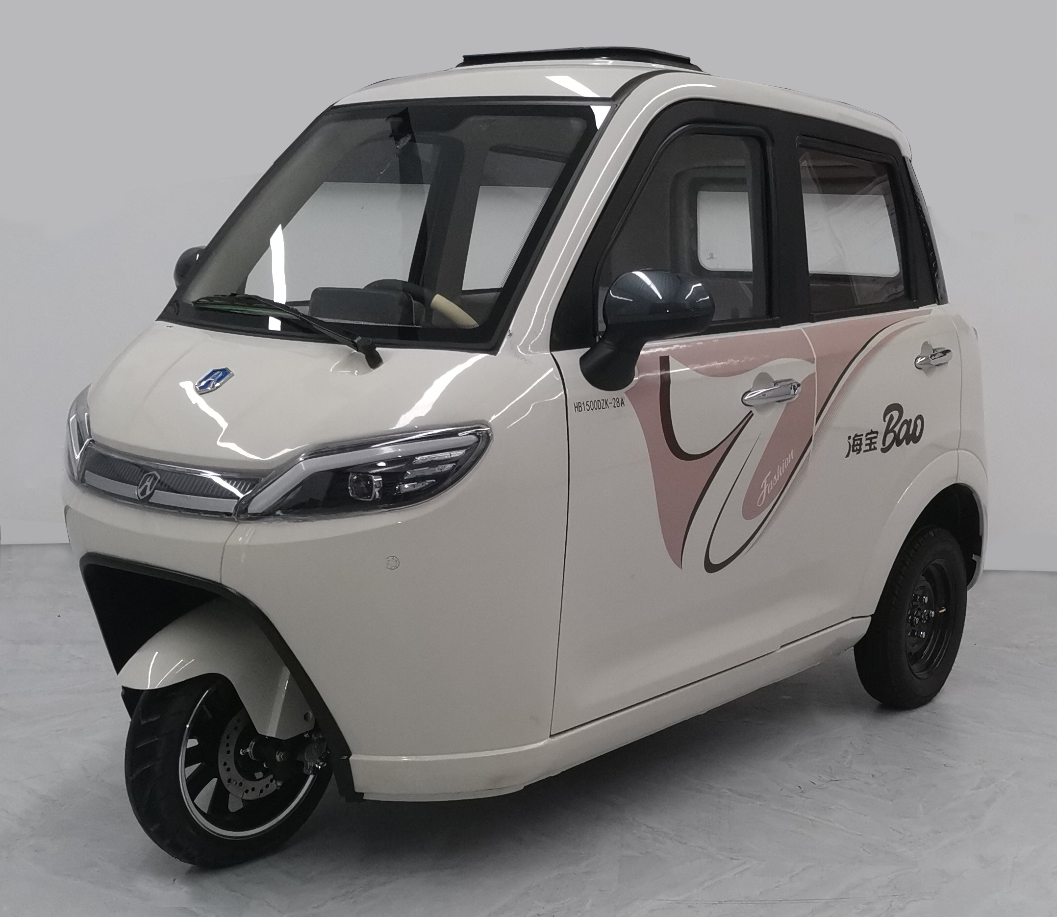 海宝牌HB1500DZK-28A电动正三轮摩托车公告图片