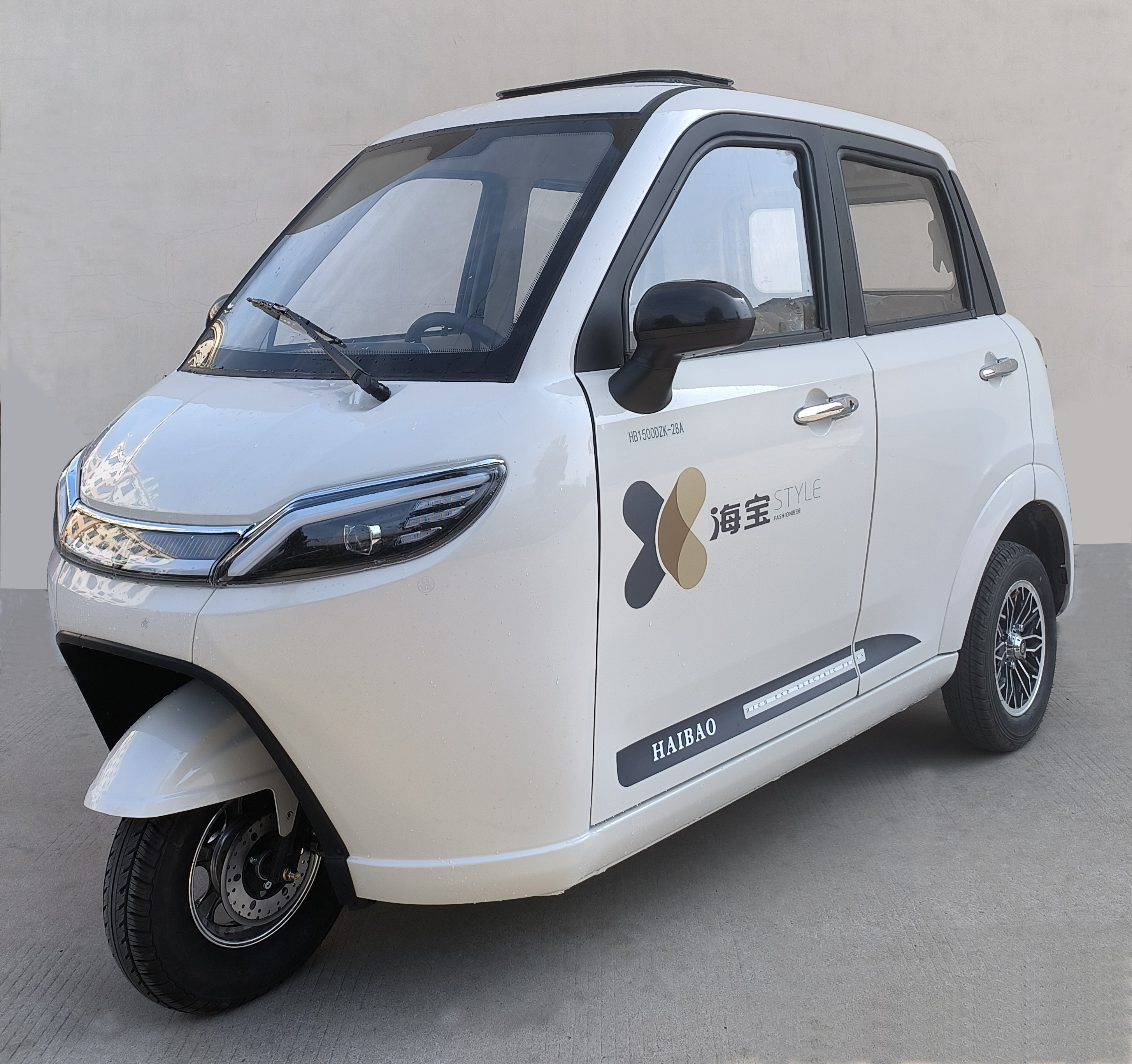 海宝牌HB1500DZK-28A电动正三轮摩托车公告图片