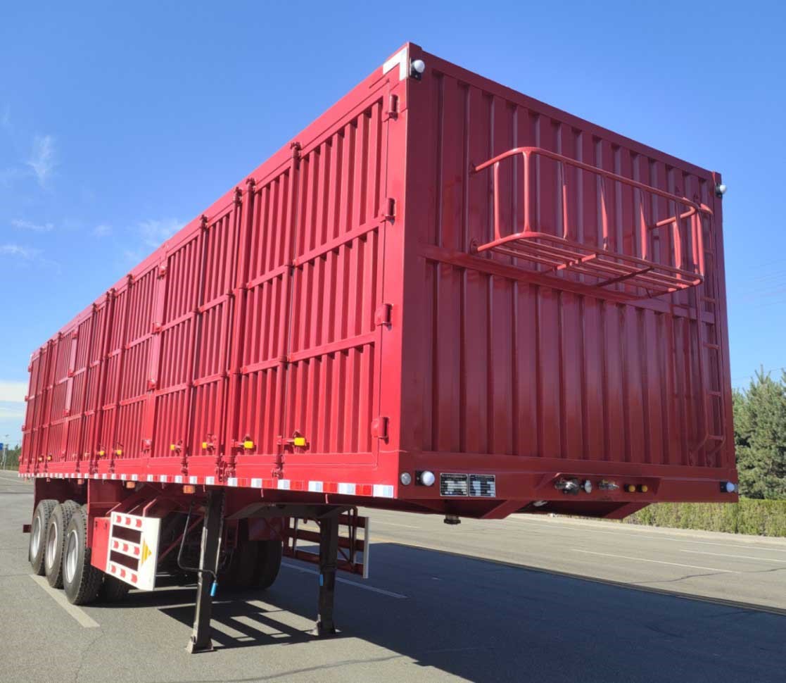玖杰通达牌11.5米33.1吨3轴厢式运输半挂车(JJV9400XXY)