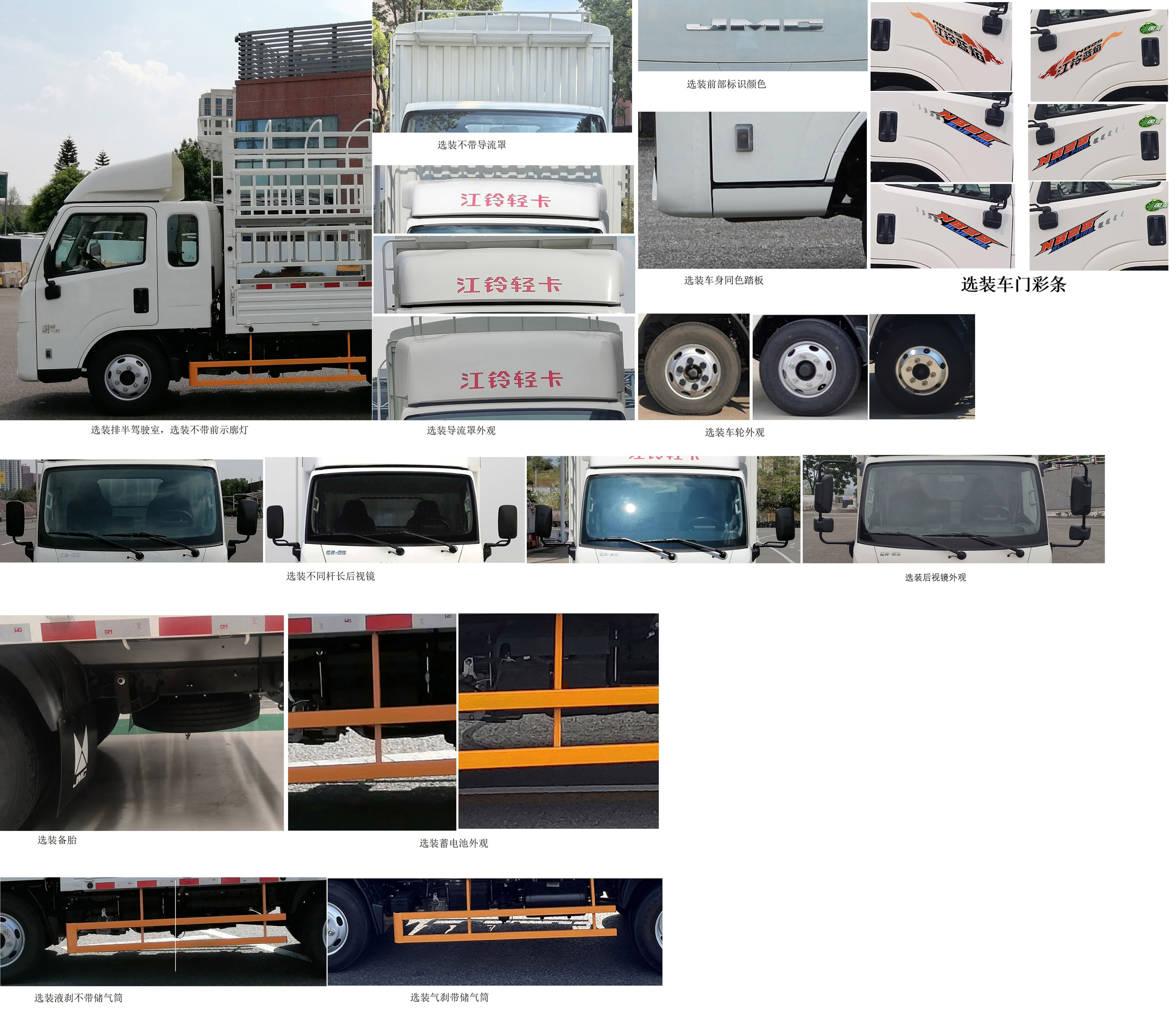 江鈴牌JX5041CCYTCM26倉柵式運(yùn)輸車公告圖片