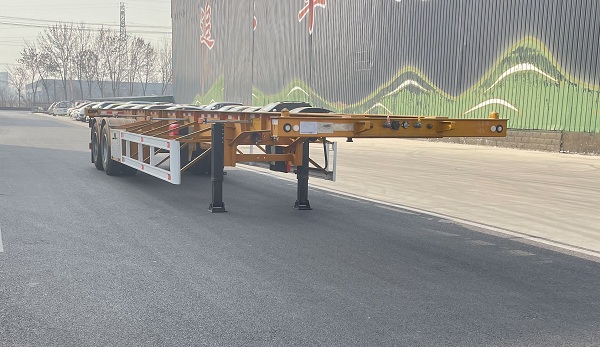 麟州金牛牌ZJN9351TWY危险品罐箱骨架运输半挂车公告图片
