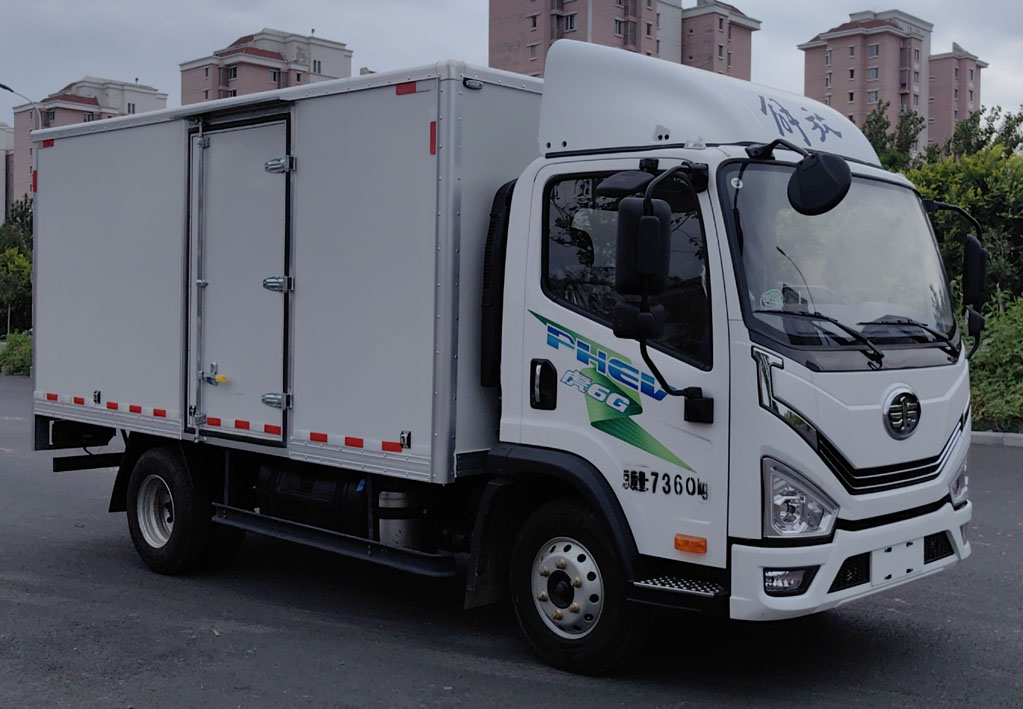 解放牌CA5070XXYP40K51L2E6PHEVA84插电式混合动力厢式运输车