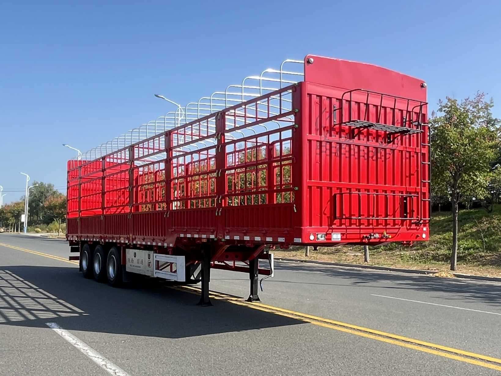 汉唐国通牌13米33.5吨3轴仓栅式运输半挂车(CGT9400CCYE)