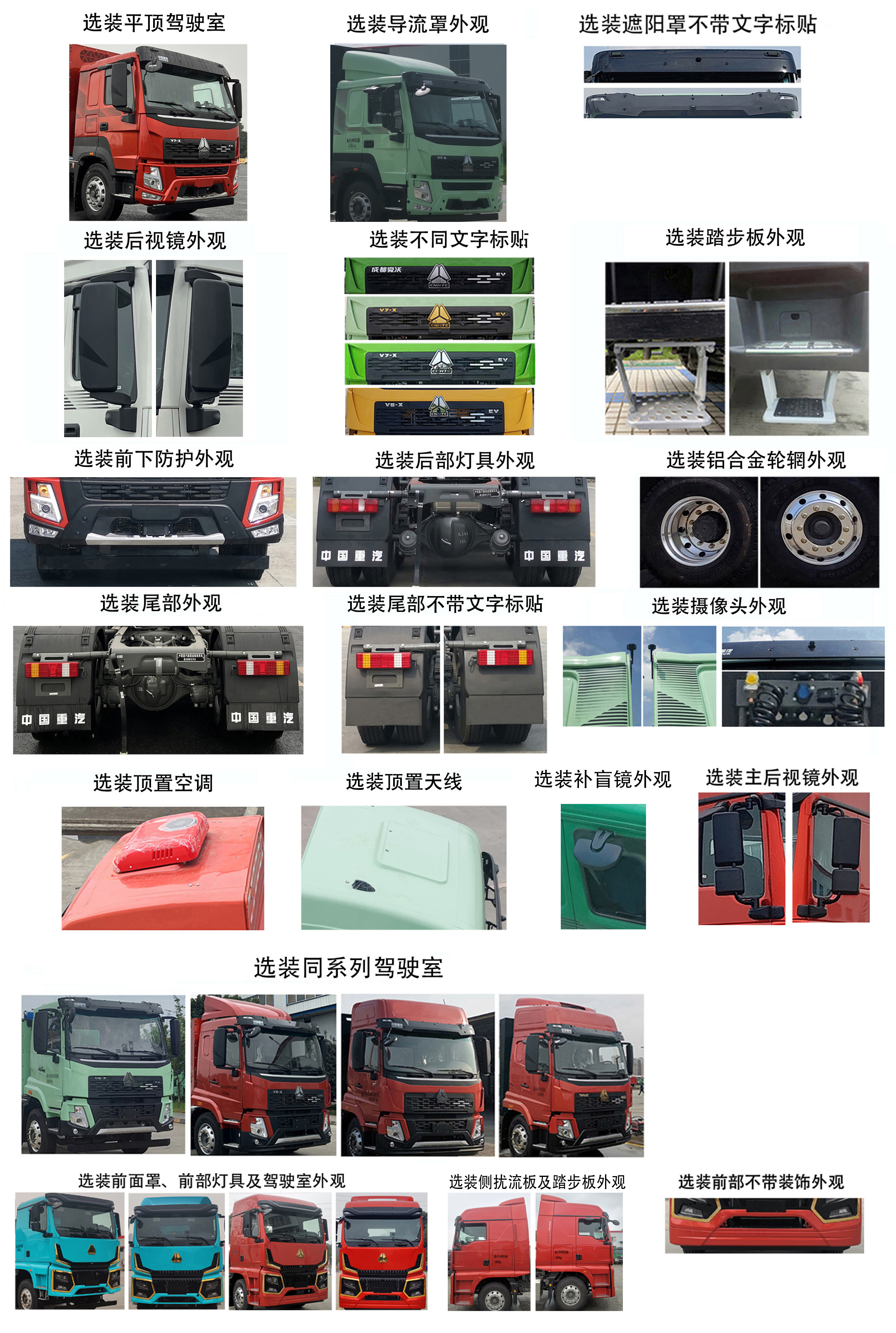 豪沃牌ZZ4254V3841Z11FCEV燃料电池牵引汽车公告图片