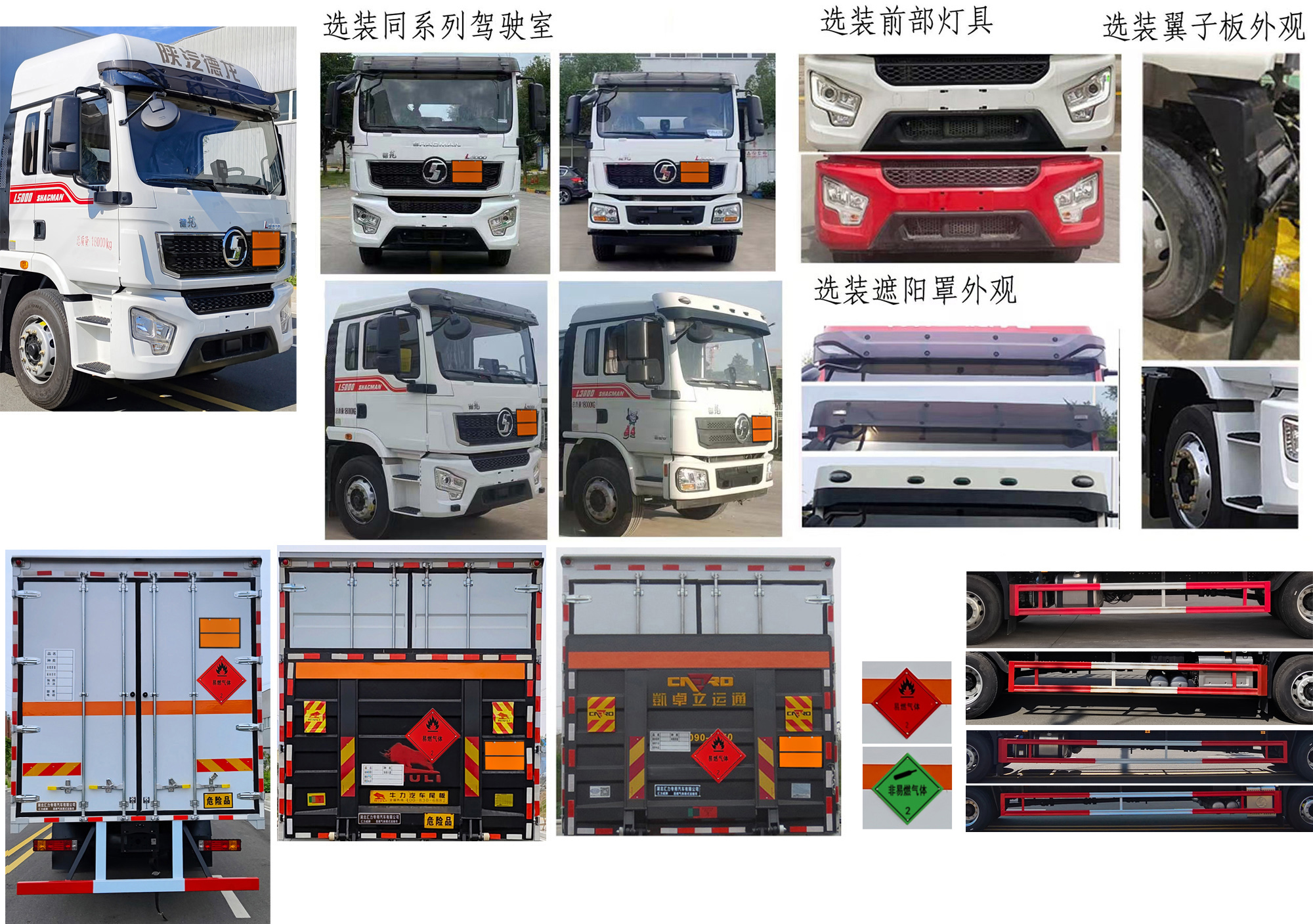 汇力威牌VVV5189XRQSX6易燃气体厢式运输车公告图片