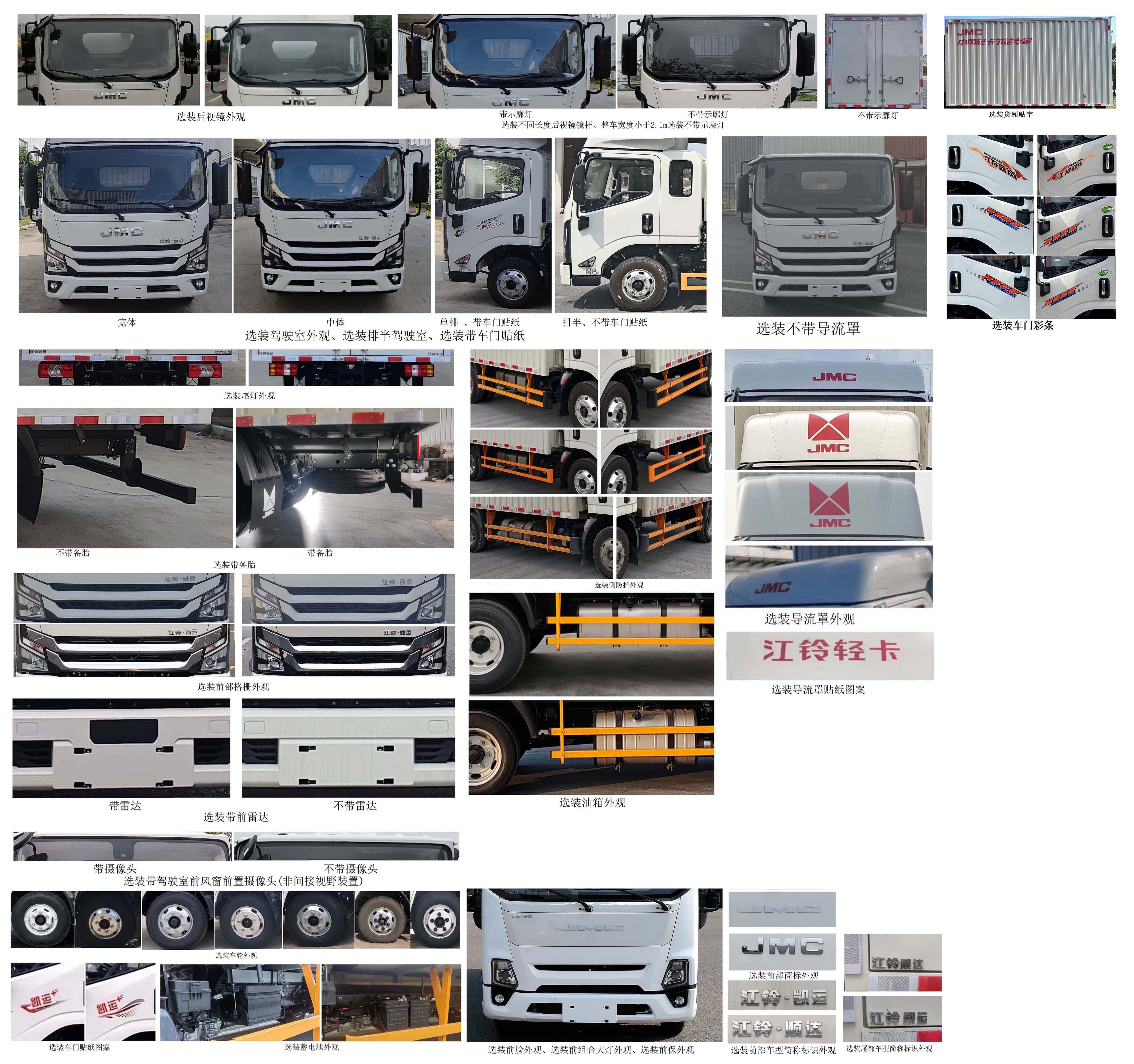 江鈴牌JX5044XXYTGC26廂式運輸車公告圖片