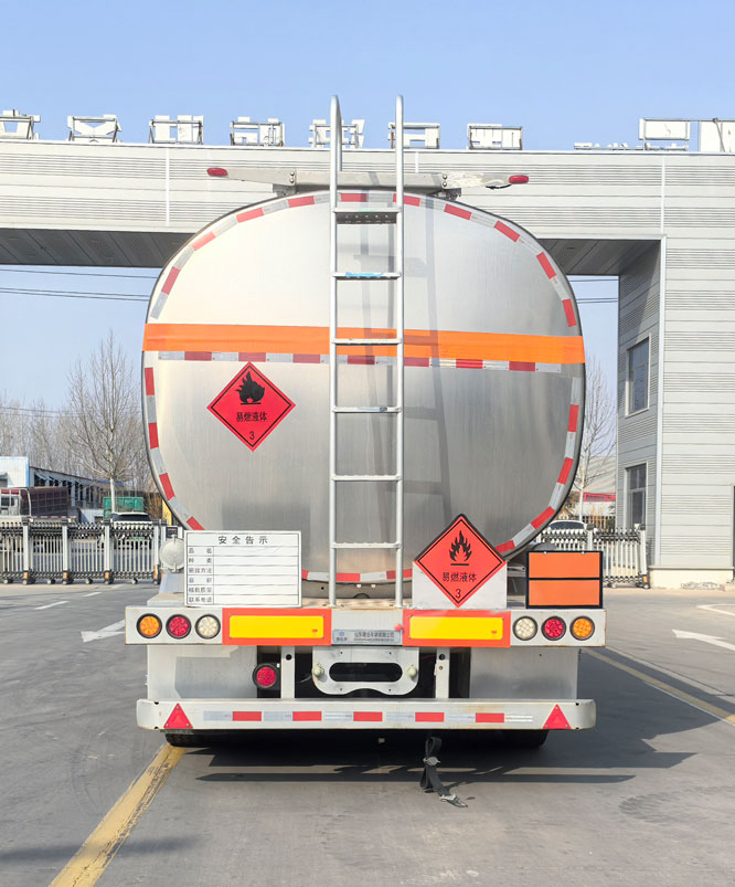 曙岳牌DSY9400GRYL44铝合金易燃液体罐式运输半挂车公告图片