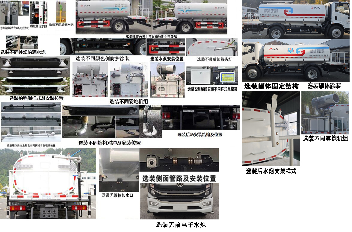 汉成牌HCS5120GPSSEH6绿化喷洒车公告图片