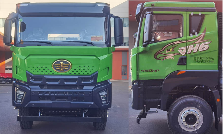 CA3311P27L5BT4EVA80 解放牌571马力前四后八纯电动8.8米纯电动自卸汽车图片