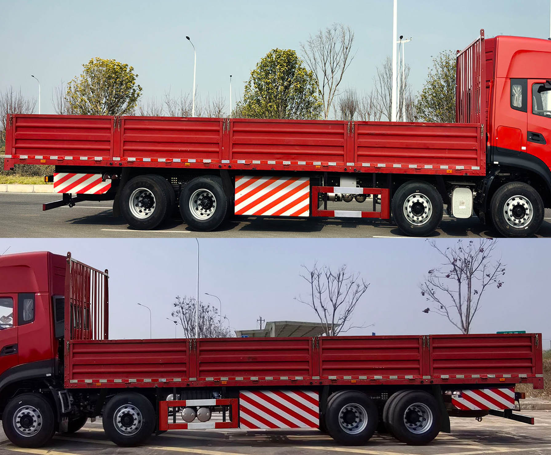 DFV1318GP6C 东风牌540马力前四后八CNG9.6米国六载货汽车图片