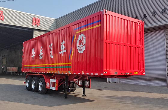 华岳兴牌10.5米30.4吨3轴厢式运输半挂车(FNZ9406XXY)