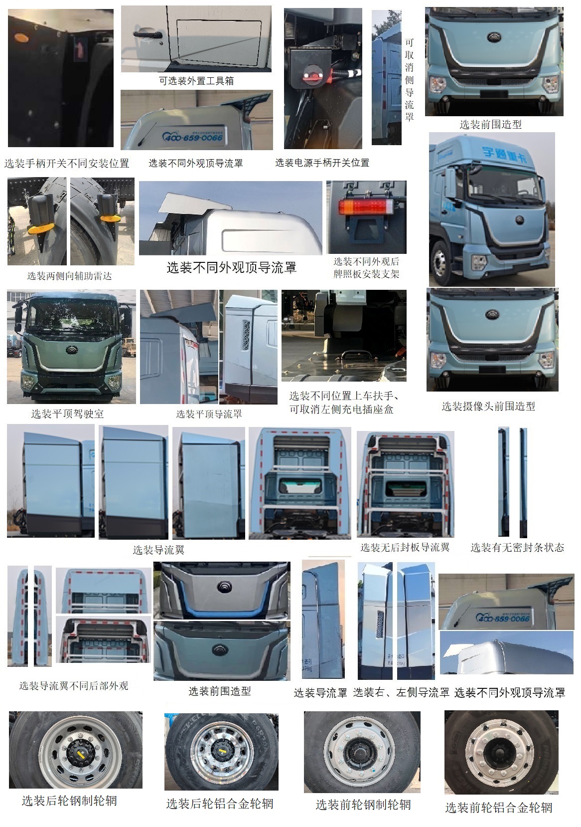 ZKH4182P1BEV5 宇通牌680马力单桥纯电动纯电动半挂牵引车图片