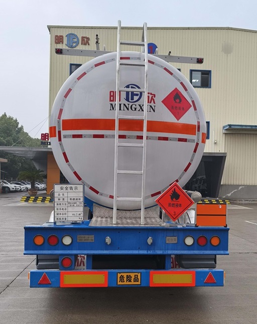 明欣牌NMX9400GRY46A易燃液体罐式运输半挂车公告图片