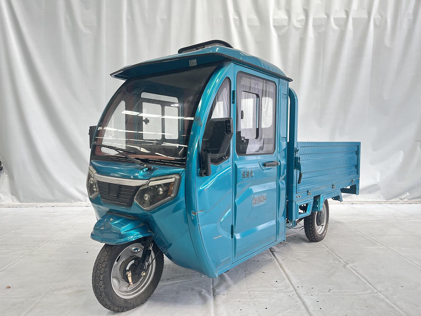 QQH1200DZH-4 轻骑虎牌纯电动前鼓式后鼓式电动正三轮摩托车图片