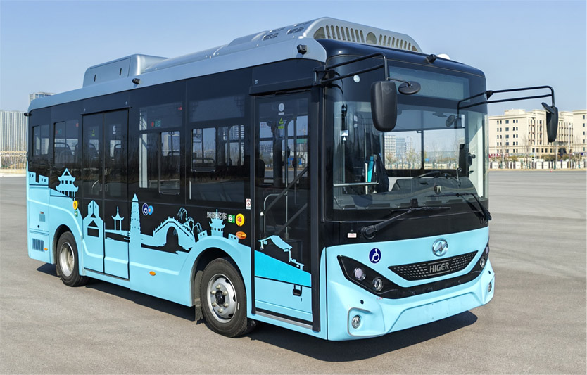 海格牌6.7米10-22座纯电动低入口城市客车(KLQ6675GBEVN7P)