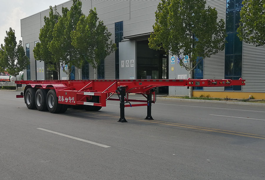 正康宏泰牌13米34.3吨3轴集装箱运输半挂车(HHT9402TJZ)