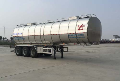 昌骅牌10.7米33.7吨3轴铝合金食用油运输半挂车(HCH9400GSY40)