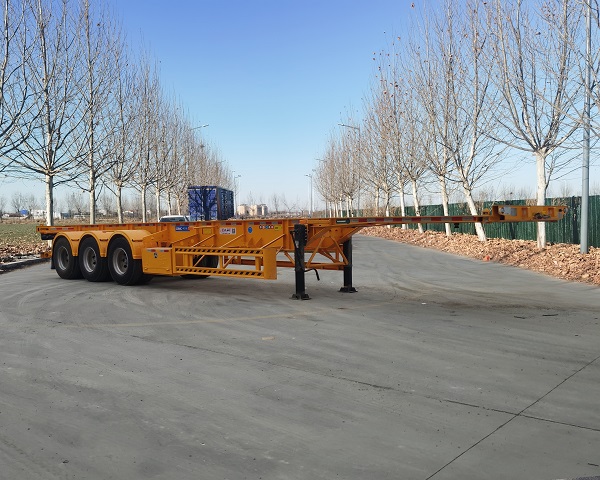 梁山东岳牌12.4米30吨3轴集装箱运输半挂车(CSQ9354TJZ)