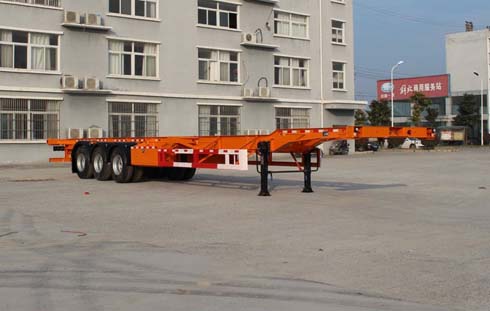 众志华兴牌14米35.2吨3轴集装箱运输半挂车(JLQ9400TJZ)