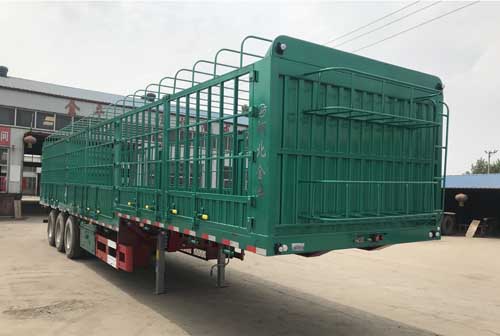 金君卫牌13米33.8吨3轴仓栅式运输半挂车(HJF9402CCY)