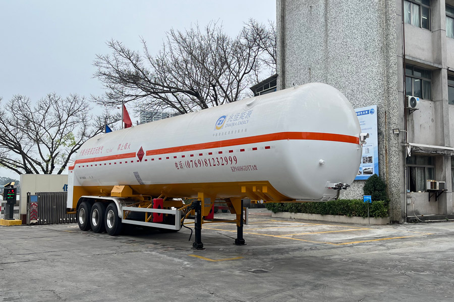 久远牌13.1米24.6吨3轴低温液体运输半挂车(KP9408GDYTA)