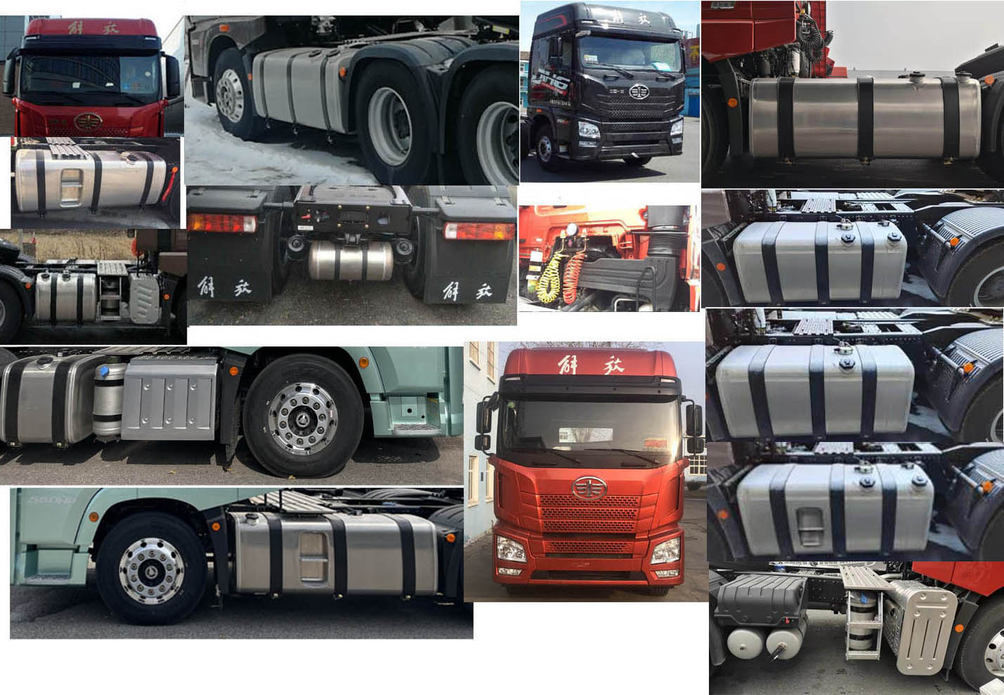 CA4259P25K2T1E6A80 解放牌503马力后双桥,后八轮柴油国六平头柴油牵引车图片