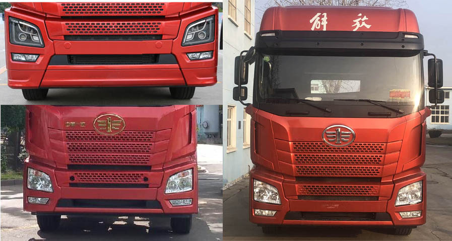 CA4250P25K2T2E6A80 解放牌564马力后双桥,后八轮柴油国六平头柴油牵引车图片